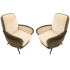 Pair of Lounge Chairs Attributed to Formanova, Italy, 1960s