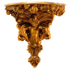 Carved Giltwood Baroque Wall Bracket