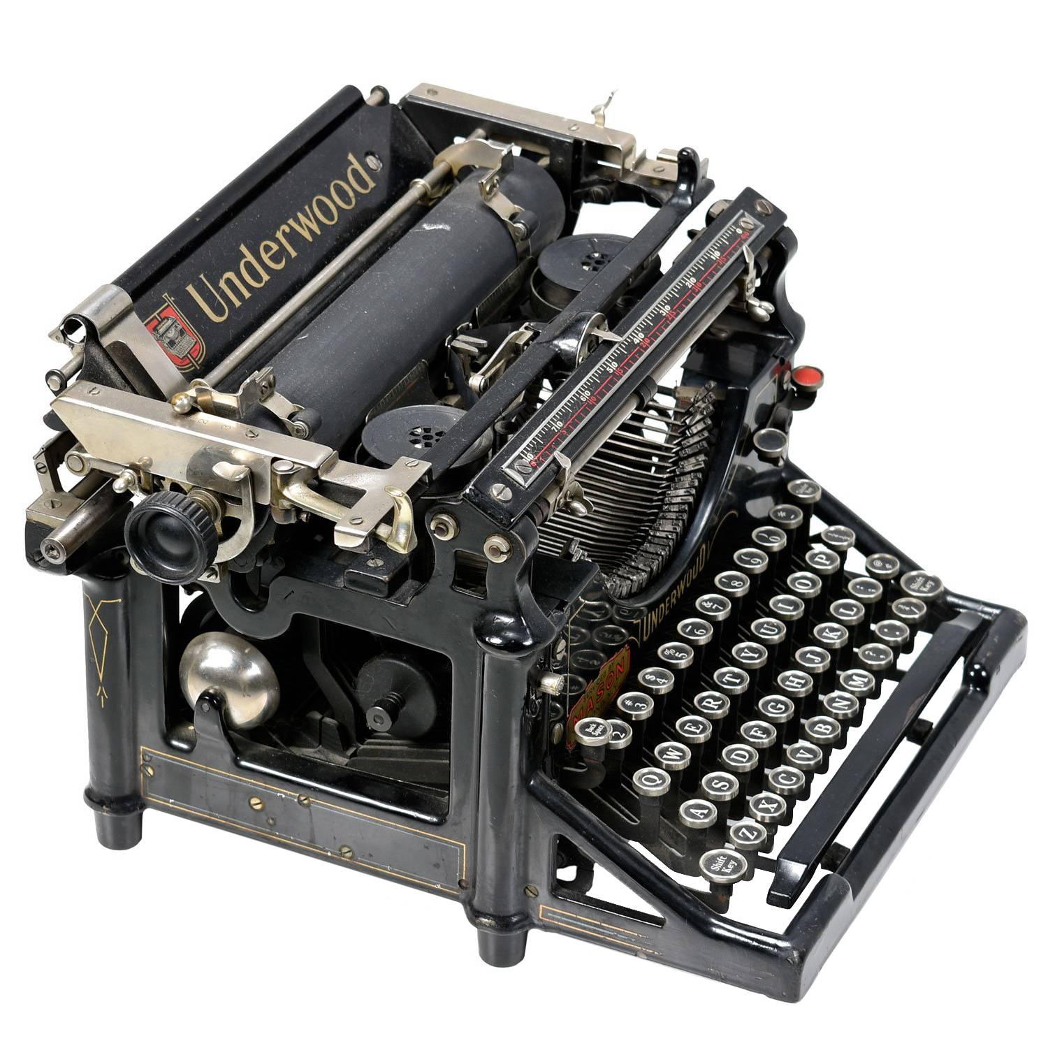 Voll funktionsfähige Underwood No. 5 Schreibmaschine aus dem frühen 20.  Jahrhundert Seriennummer 23201 bei 1stDibs