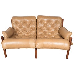 Used Inca Safari Lounge Sofa in Butterscotch Leather by Arne Norell