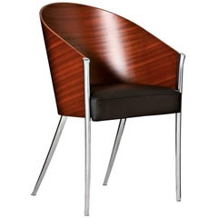 "King Costes" Curved Mahogany Plywood Armchair by Philippe Stark for Driade