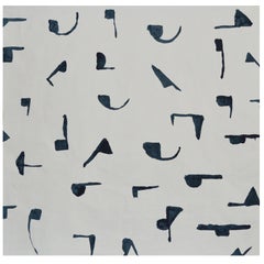 Unique Handmade Contemporary Unframed Paper Abstract Painting with Acrylic Ink