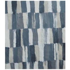 Unique Handmade Contemporary Unframed Paper Abstract Painting with Acrylic Ink