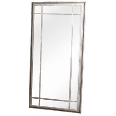 Large Metal Framed Industrial Style Mirror