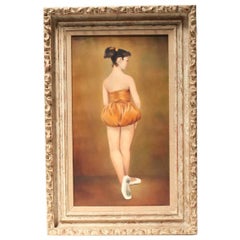 Oil on Canvas Painting of a Ballerina of Edith Tuchman