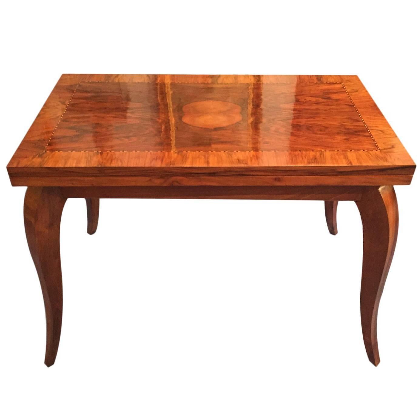 French Art Deco Card Table, 1940 For Sale