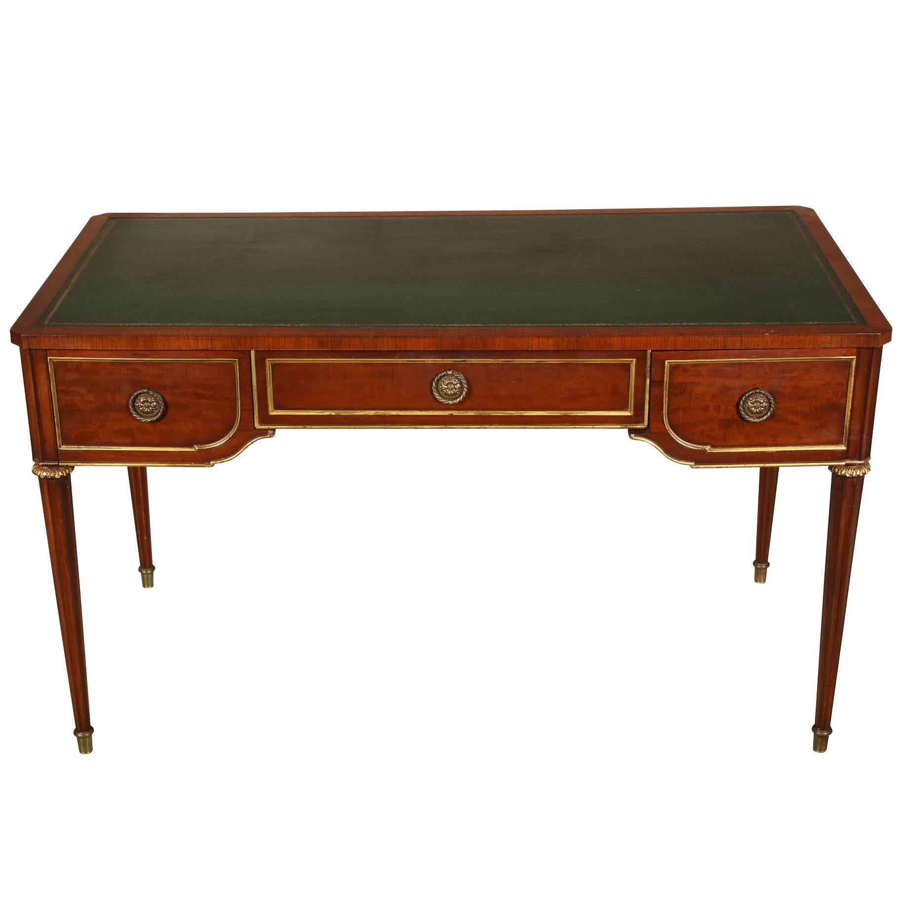 Quality Walnut and Rosewood Empire Style Desk