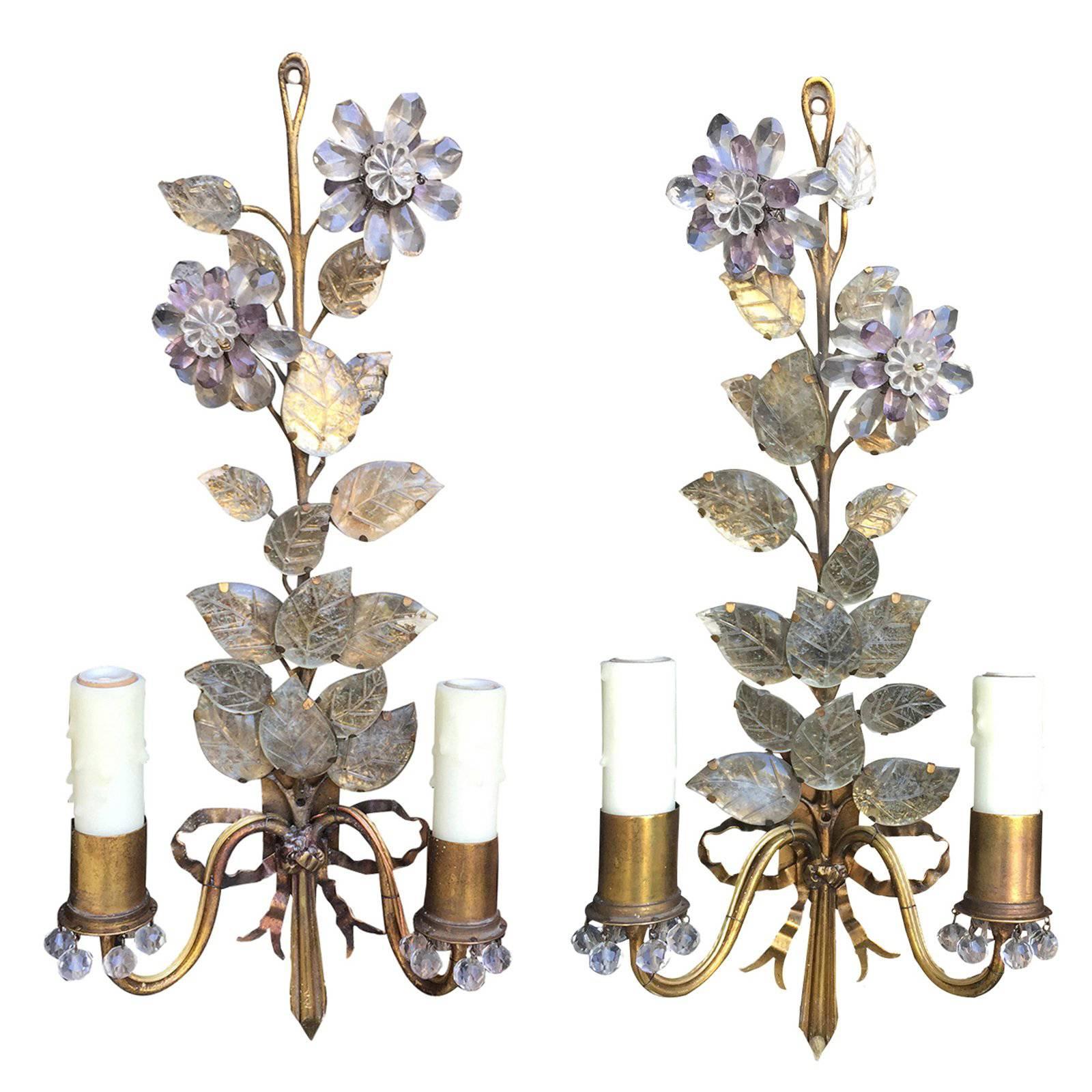 Early 20th Century Sconces Attributed to Bagues