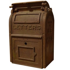 Antique American Cast Iron Mailbox