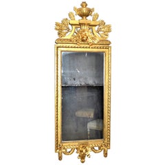 Antique Swedish Gustavian Style Carved Giltwood Mirror