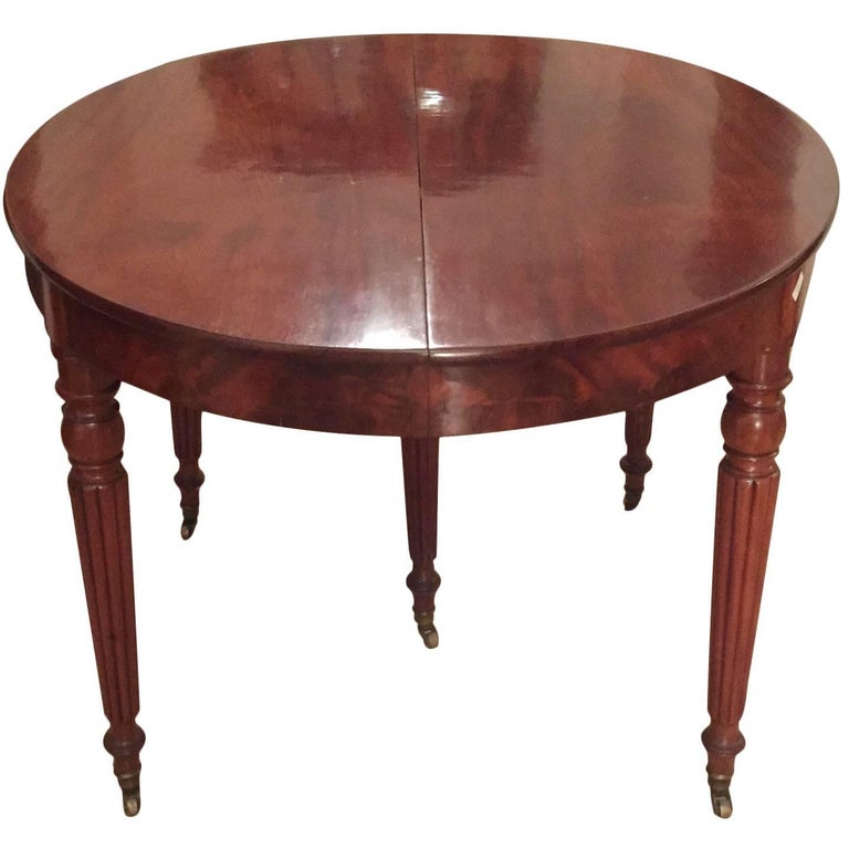 French Mahogany Dining Table Louis Philippe 1850 French Mahogany Dining Table Louis Philippe 1850