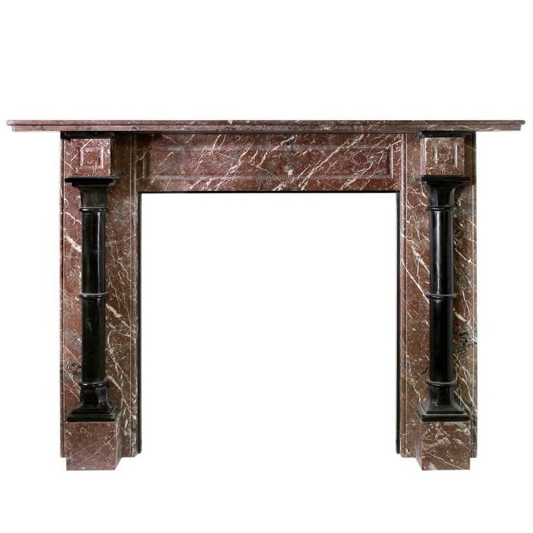 Edwardian Columned Rance Marble Mantel 'VIC-T40'