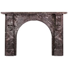 Antique Victorian Arched Marble Mantel with St. Annes Marble Corbels ‘VIC-W67’