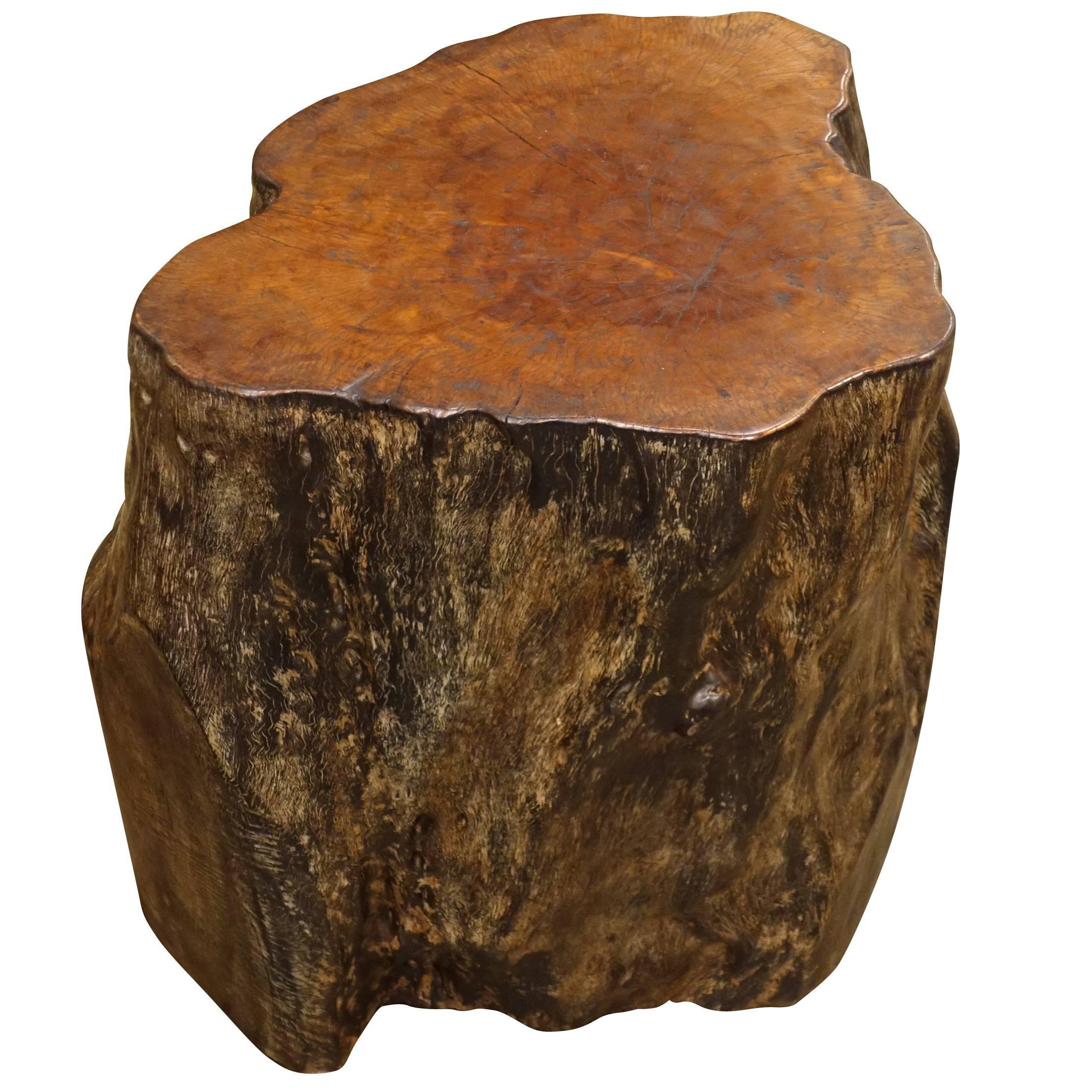 Lychee Wood Side Table, Indonesian, Contemporary