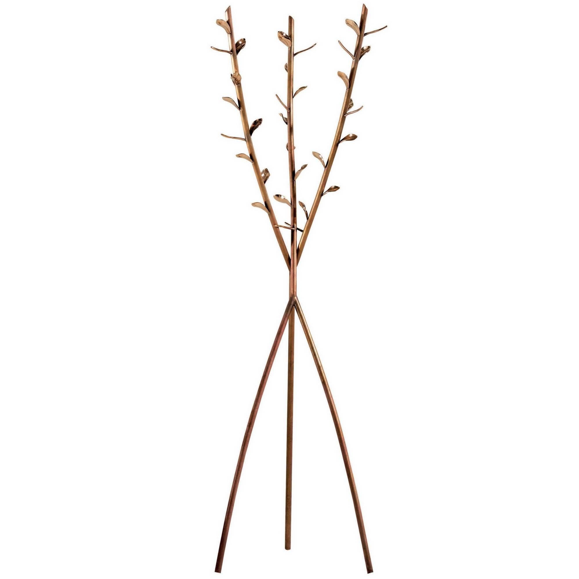 "Acate" Brass Little Tree-like Coat Hanger Designed by Borek Sipek for Driade For Sale