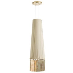 Magic Hanging Pendant Lamp (Liz white) Color Silvered Glass Sabrina Landini