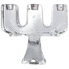 Crystal Ice Block Glas Kerzenhalter Kandelaber