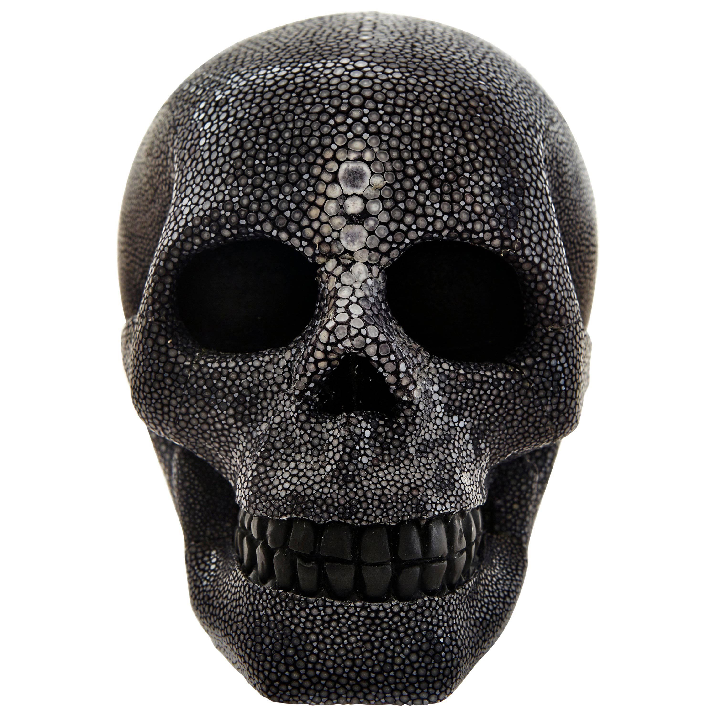 Cadavre Exquis Mini Shagreen Skull by Christina Z Antonio For Sale