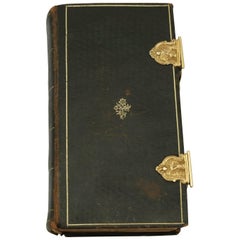 Antique Dutch 20-Karat Yellow Gold Mounted Bible, circa 1740