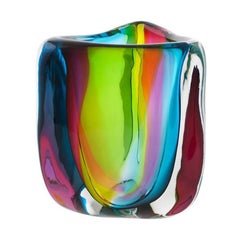 Chroma Glacier Low Triangle Vase by Siemon & Salazar