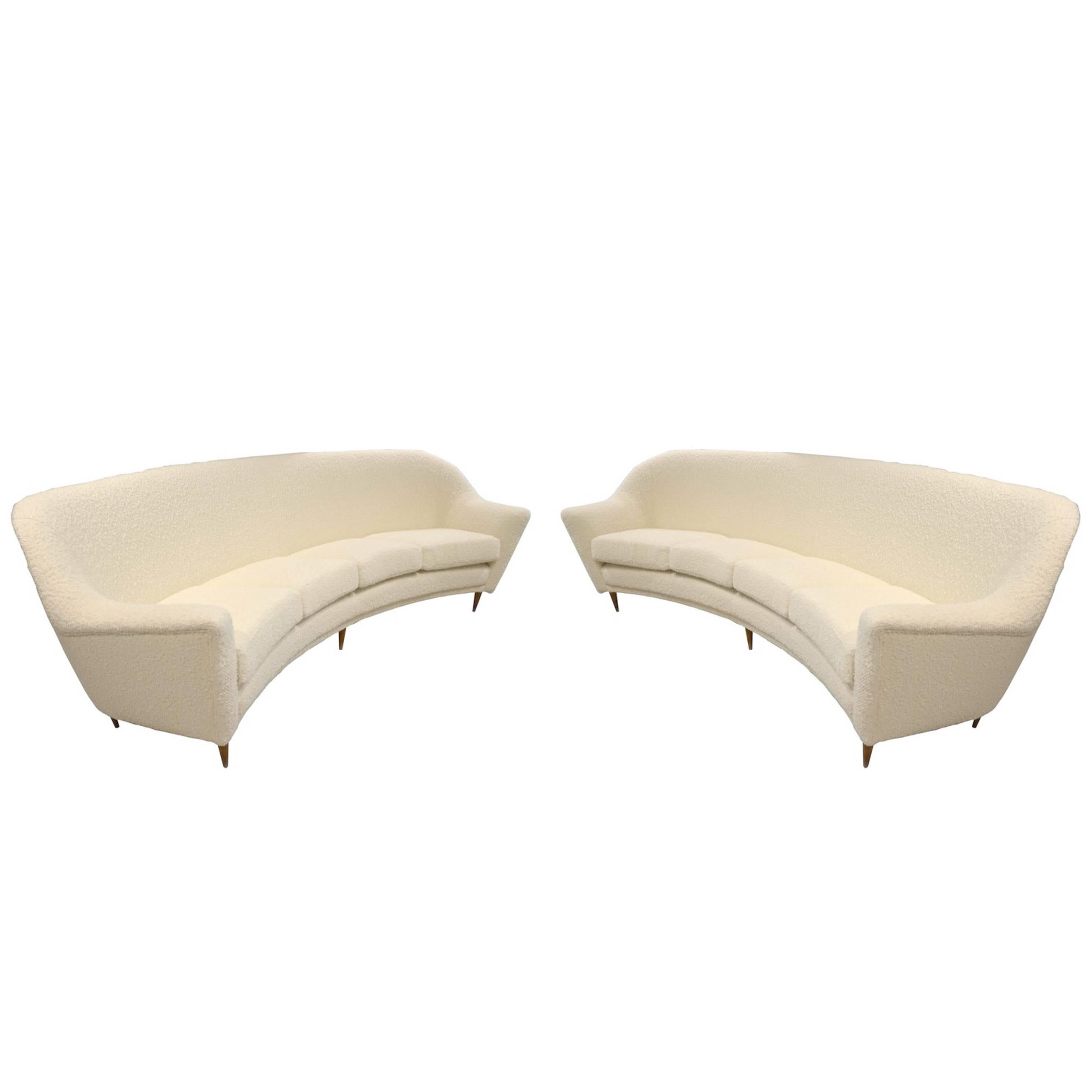 Fantastic Pair of Italian Reupholstered Sofas