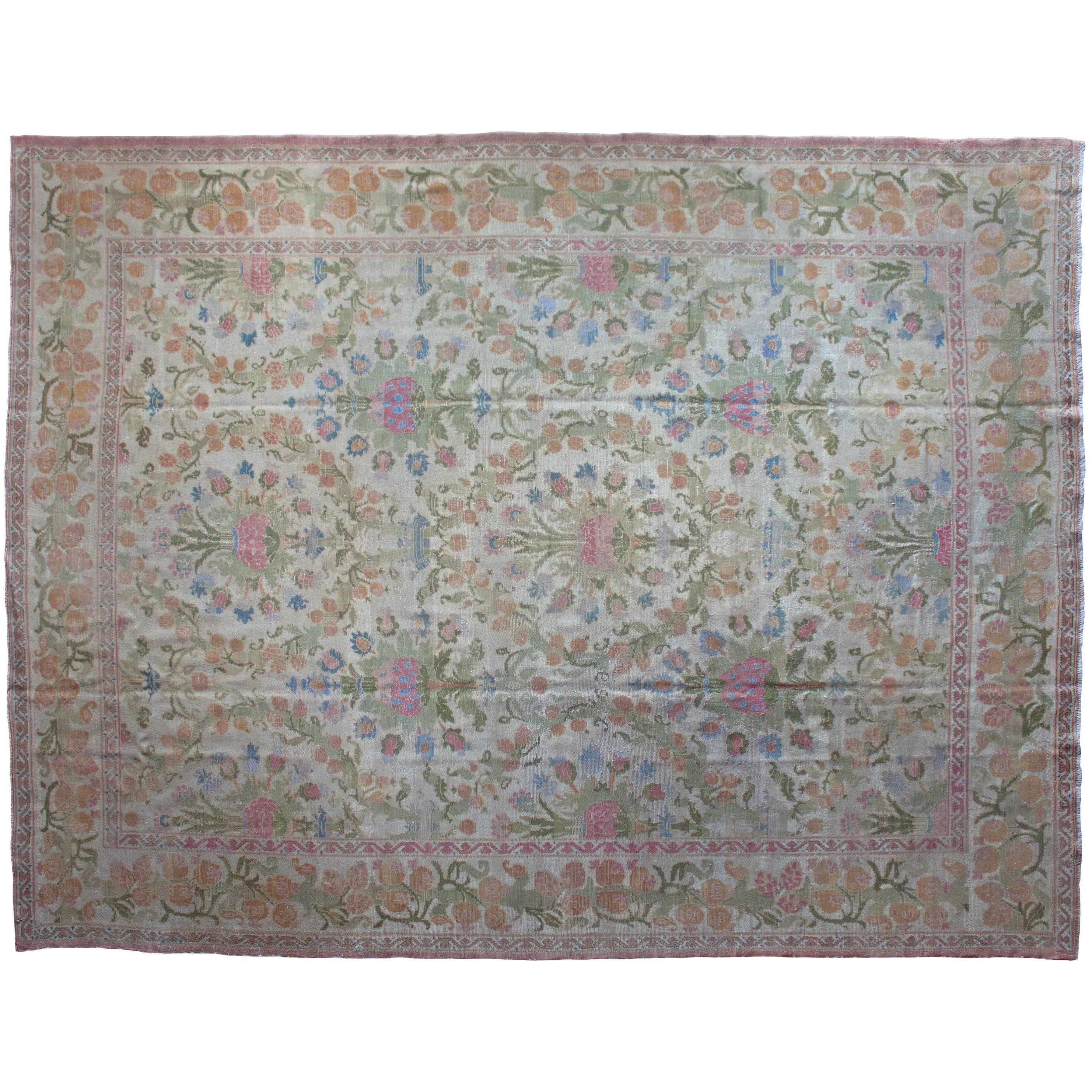 Antique Cuenca Spanish Carpet