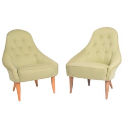 Pair of "Eva" Easy Chairs by Kerstin Hörlin-Holmquist for NK