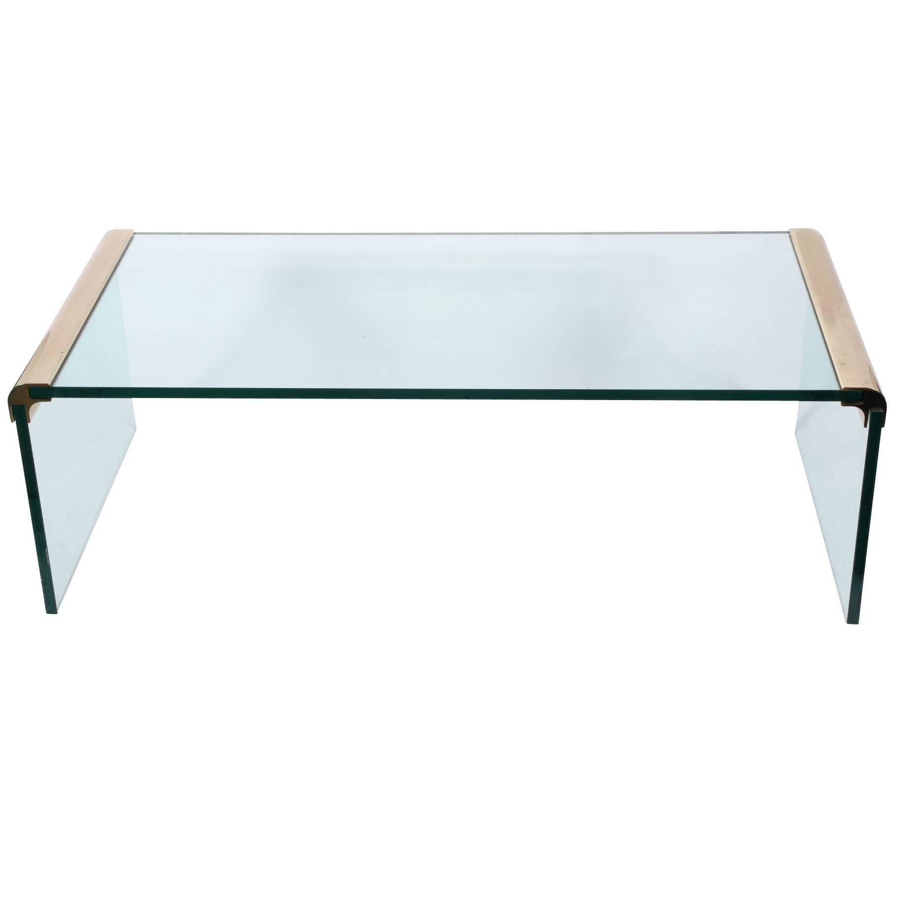 1970s Pace Collection "Waterfall" Coffee Table