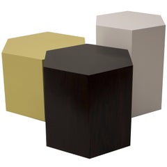 Set of Three Hexagonal Cluster Side Tables