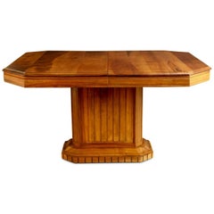 French Walnut Art Deco Dining Table or Center Table *MOVING SALE* 