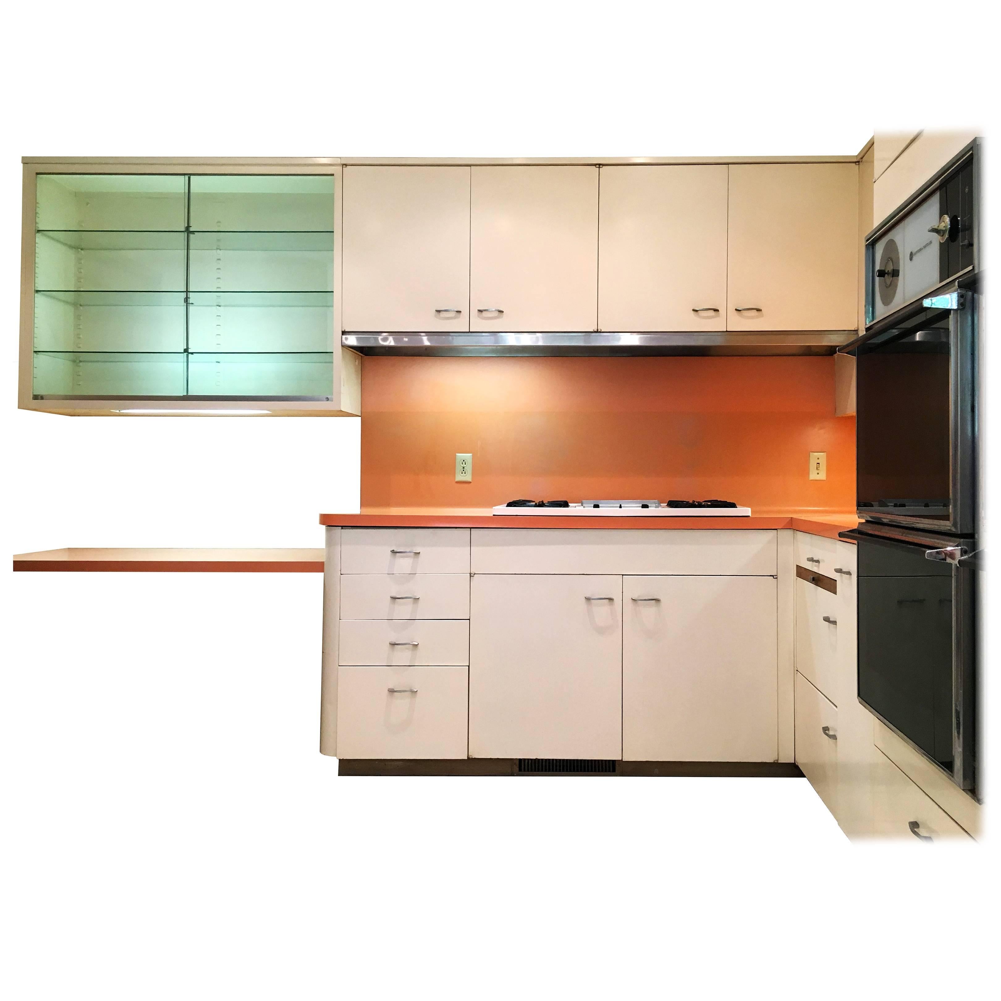 Entire St Charles 1960s Mid Century Modern Kitchen And Pantry