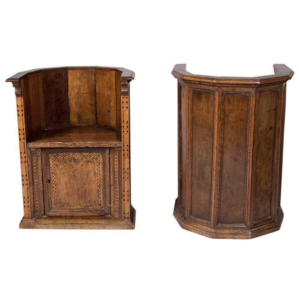 Später 16. bis frühes 17. Jahrhundert Italienische Renaissance-Stühle aus Nussbaumholz