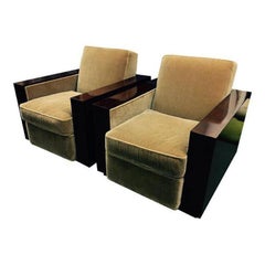 Pair of Ralph Lauren Modern Metropolis Club Chairs