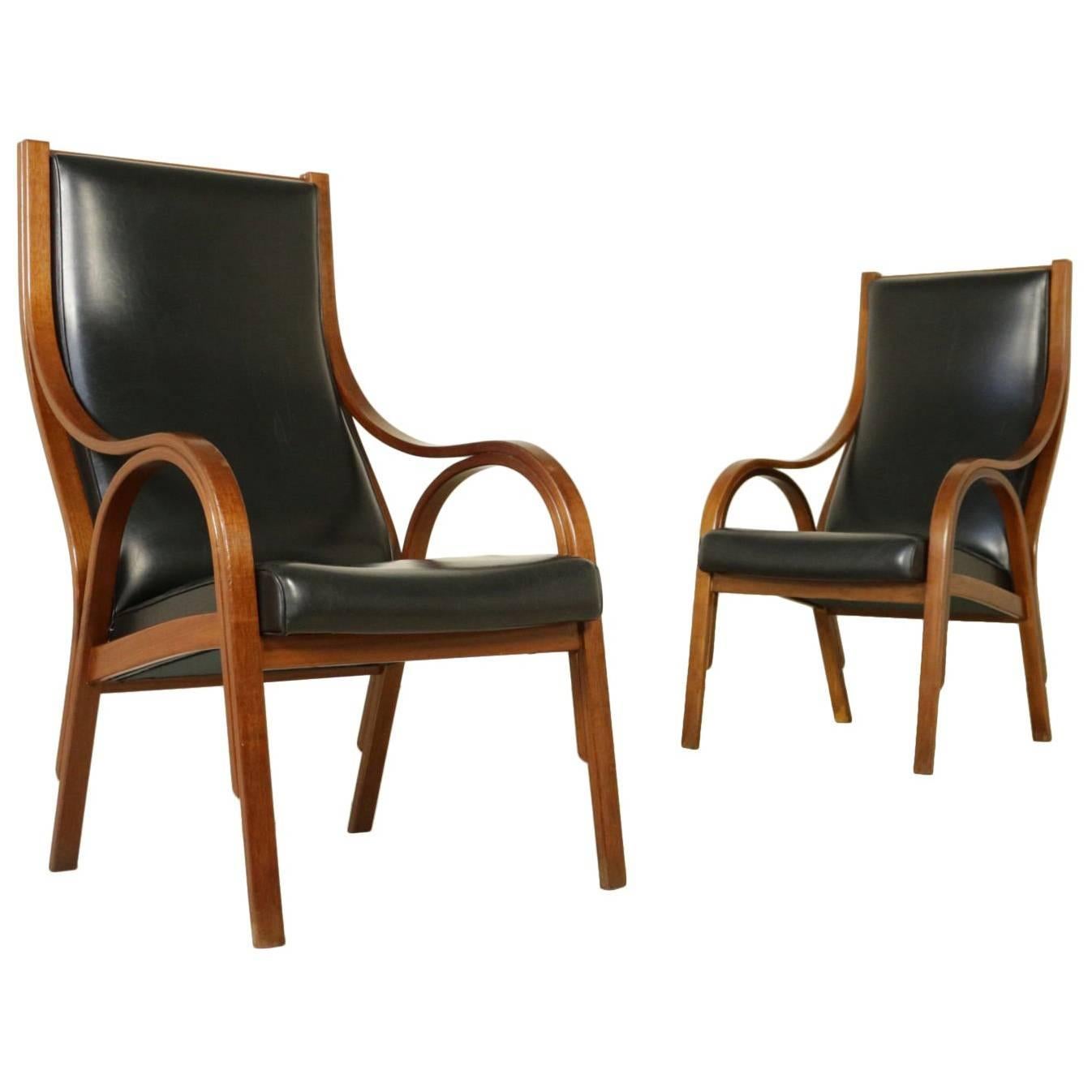 Cavour Armchairs by Stoppino, Meneghetti and Gregotti
