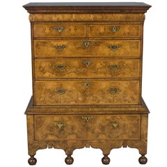 Antique William and Mary Style Tallboy Dresser