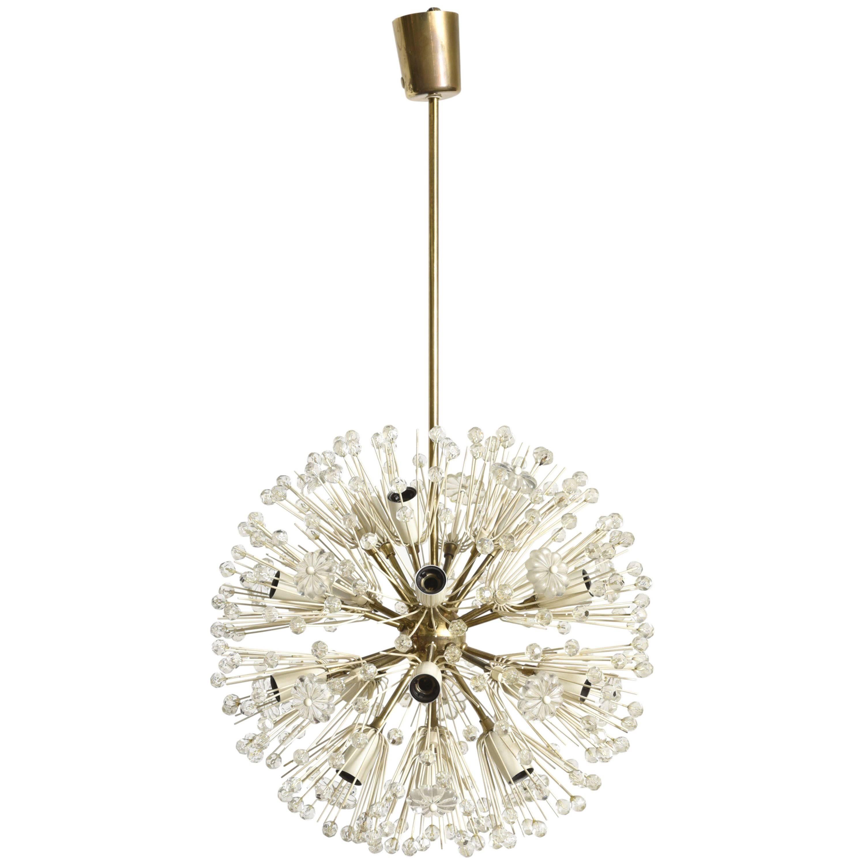 Lustre Flower Sputnik d'Emile Stejnar pour Rupert Nikoll