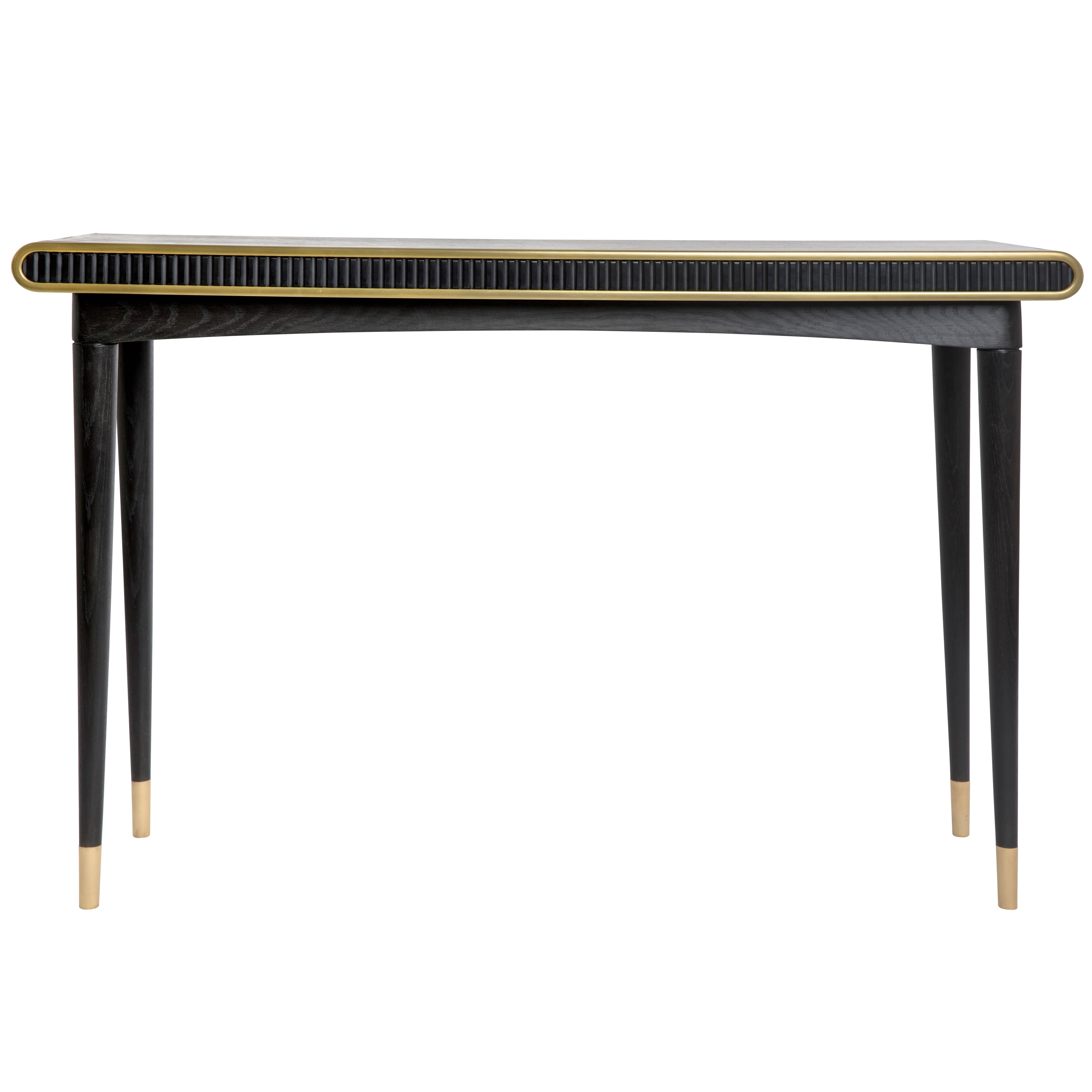 Oak and Corian 'Gaia' Console Table by Felice James For Sale