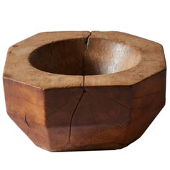 English Carved Wood Bowl