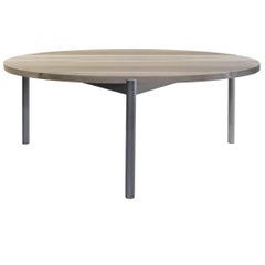 Mix Contemporary Cocktail Table with Wood Top