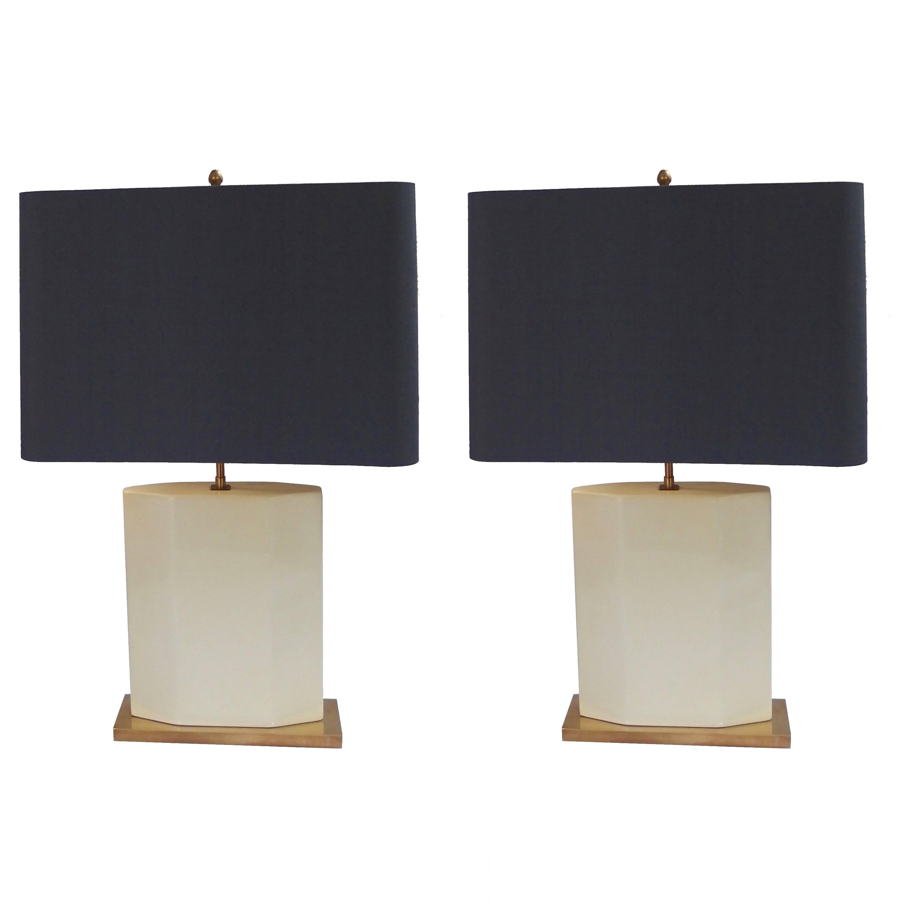 Pair of Roger Vanhevel Table Lamps For Sale