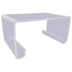 Tavolo da cocktail a cascata in lucite in stile Hollis Jones