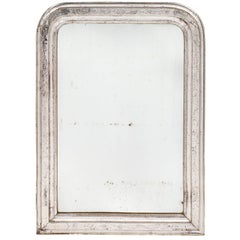 Louis Philippe 19th Century Silver Leafed Mirror