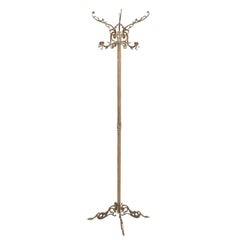 Bronze and Brass Burnished Art Nouveau Belle Epoque Hanger, Bronze Grifone Feet 