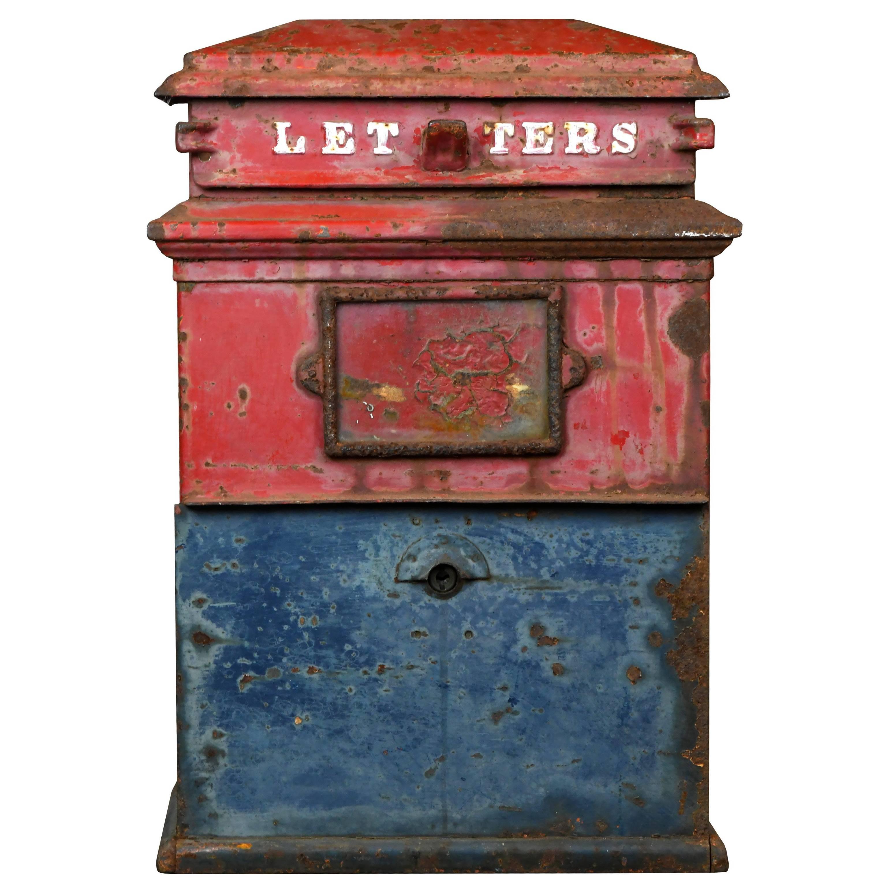 These cast iron U.S. mail boxes are sure to add curb appeal and character to the exterior of your home. There are two available, and both have letter slots at the top that are in good working order. Additionally, each has a large slot at the bottom