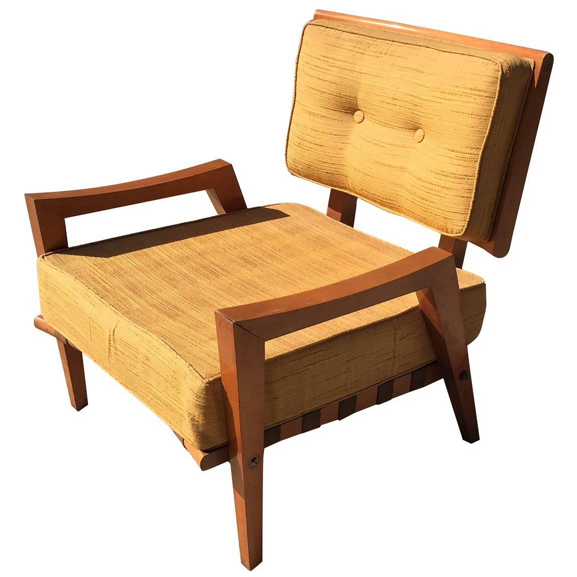 Strap Lounge Chair T H Robsjohn-Gibbings for Widdicomb For Sale