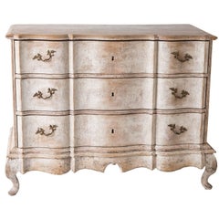 Swedish Baroque Period Chest of Drawers in Two Parts, circa 1760