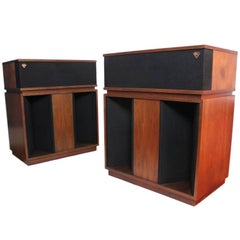 Rare Pair of Stunning Vintage 1973 Klipsch Model BK WO Belle Loud Speakers