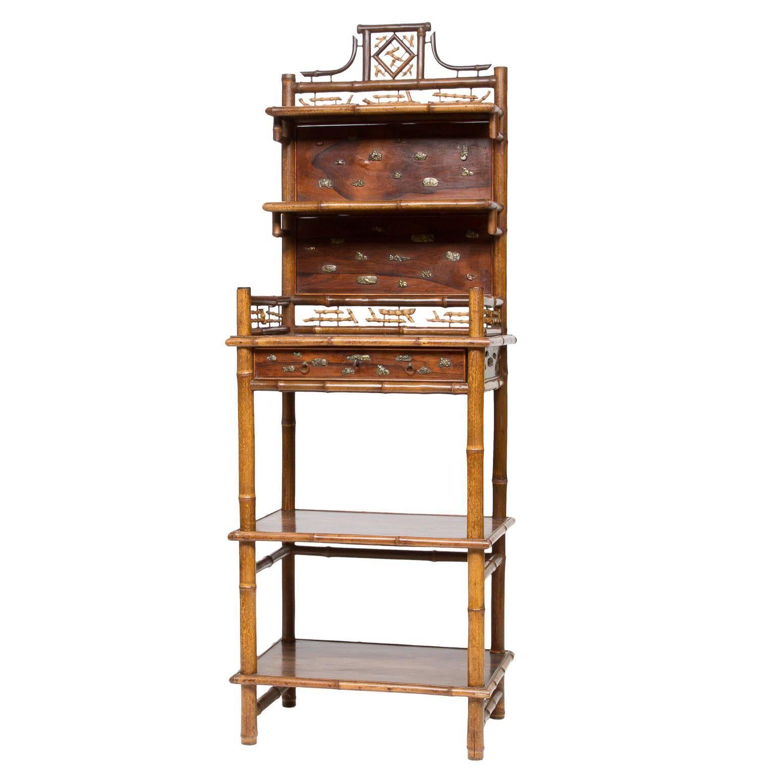 19th Century Asian Inspired Etagere Stand