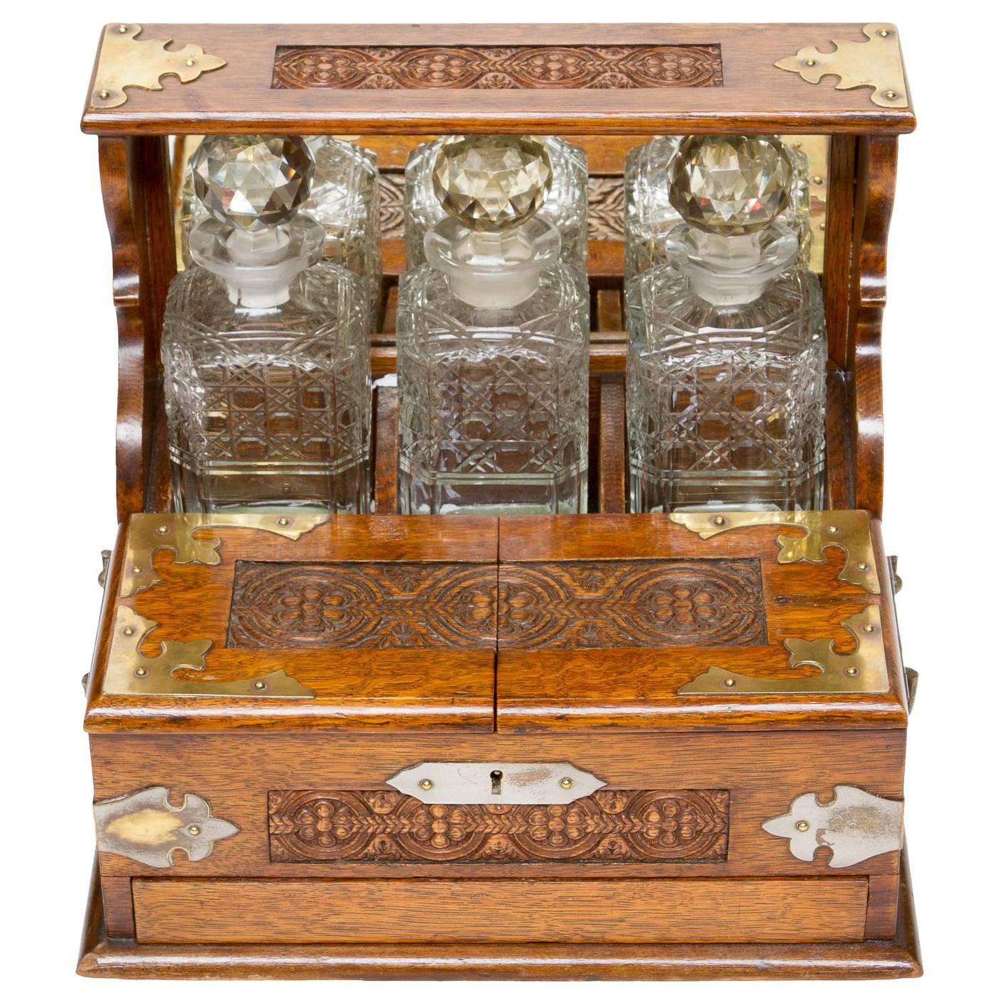 19th Century, English Decanter Set of with Case