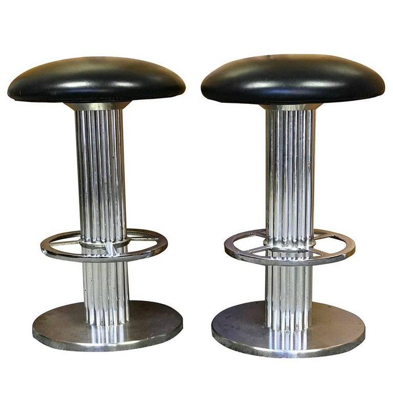 Bar Stools Pair of Design for Leisure Bar Stools For Sale at 1stDibs